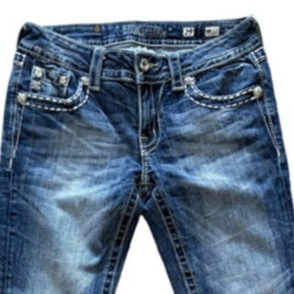 💃✨ MISS ME Straight Leg Jeans 💎🔥 Size 27 - Picture 2 of 13